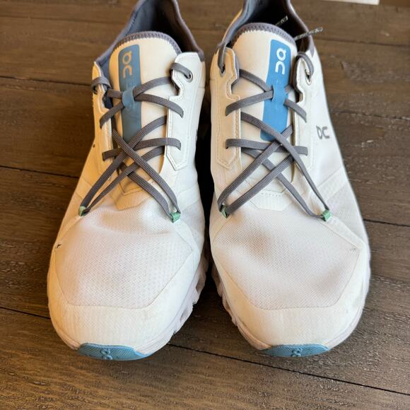 On Cloud Men's Size 13 EU 48 X 3 AD Undyed White Niagara Blue Running Training - Picture 5 of 16